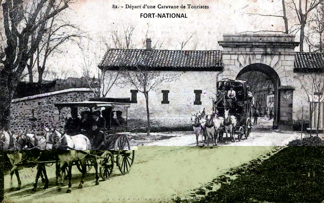 86- Fort-National - Depart d'une caravane de touristes .jpg